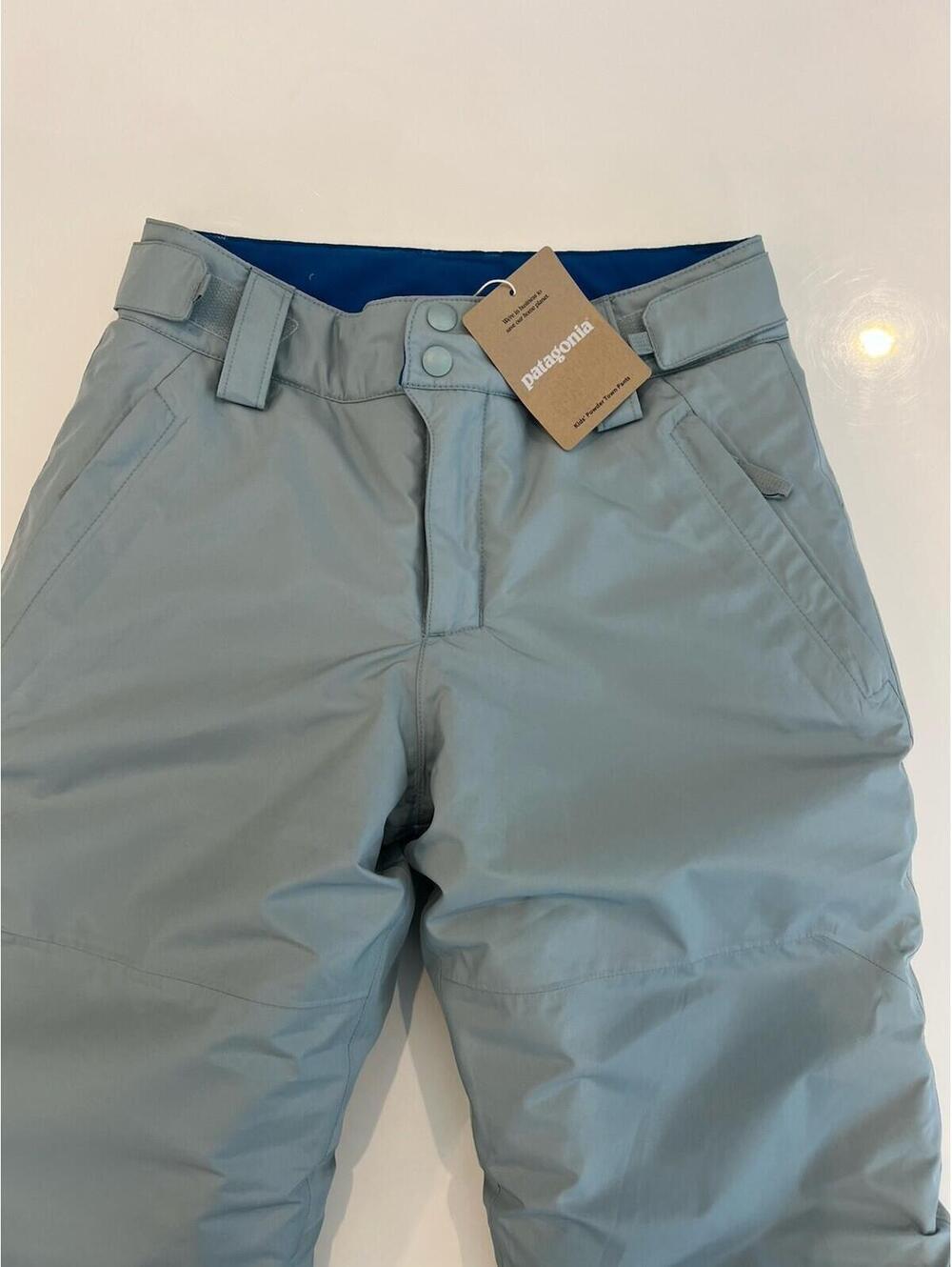 $169 Patagonia Powdertown Snow Pants Thermal Blue Size Large - Picture 3 of 16